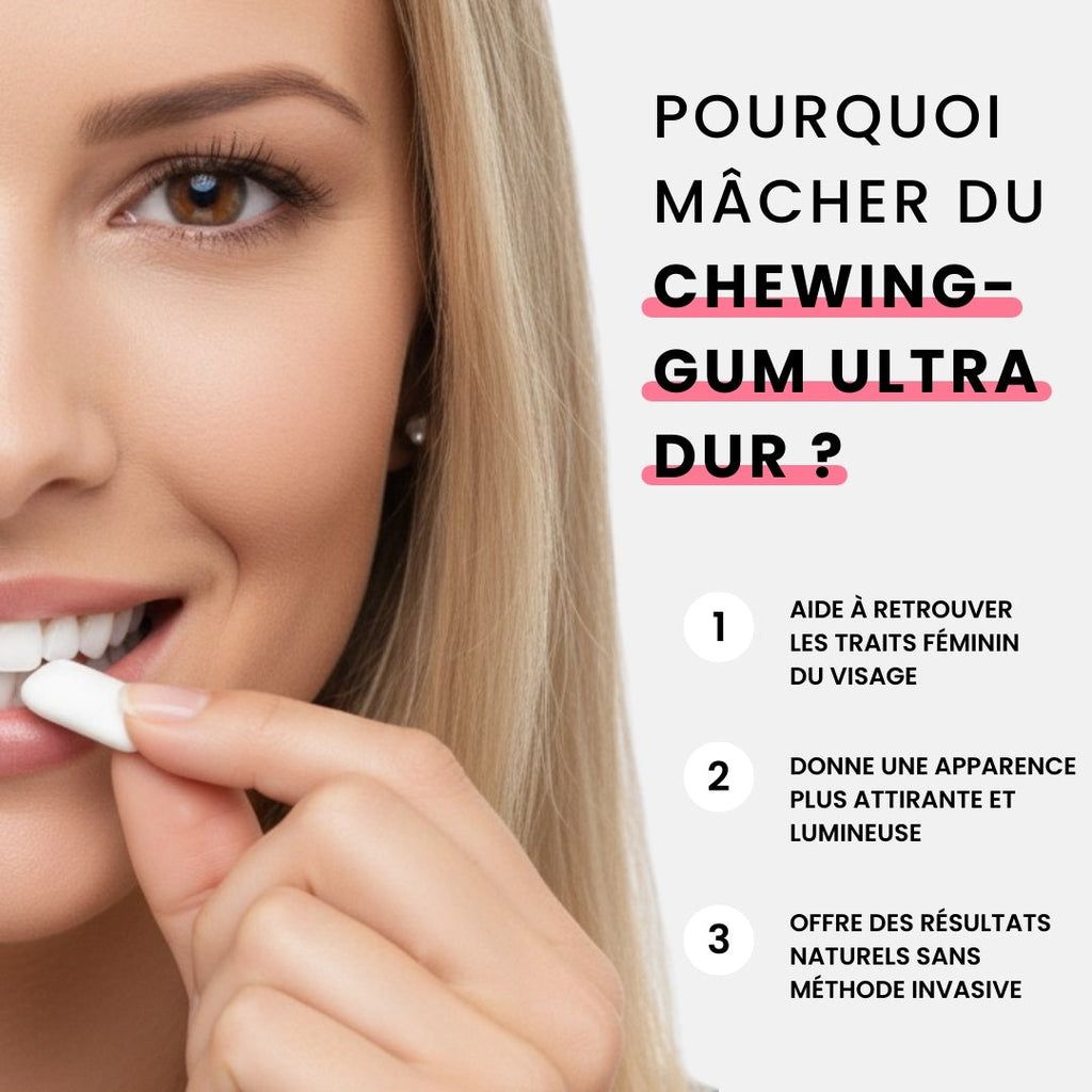 JAWLINA®｜Chewing-gum dur jawline - Menthe