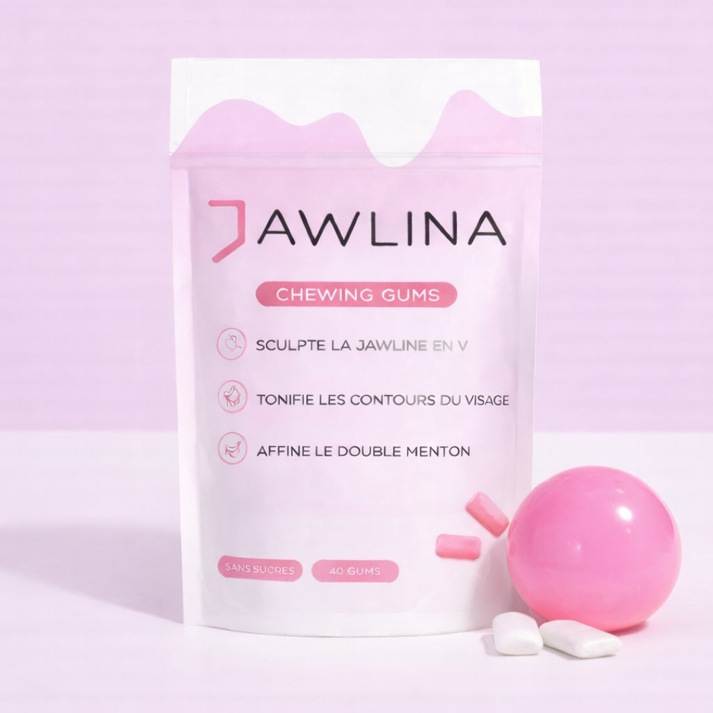 JAWLINA®｜Chewing-gum dur jawline - Bubble Gum