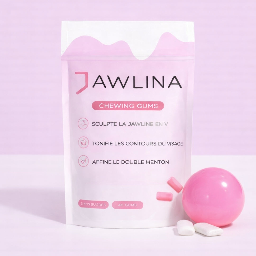 JAWLINA®｜Chewing-gum dur jawline - Bubble Gum