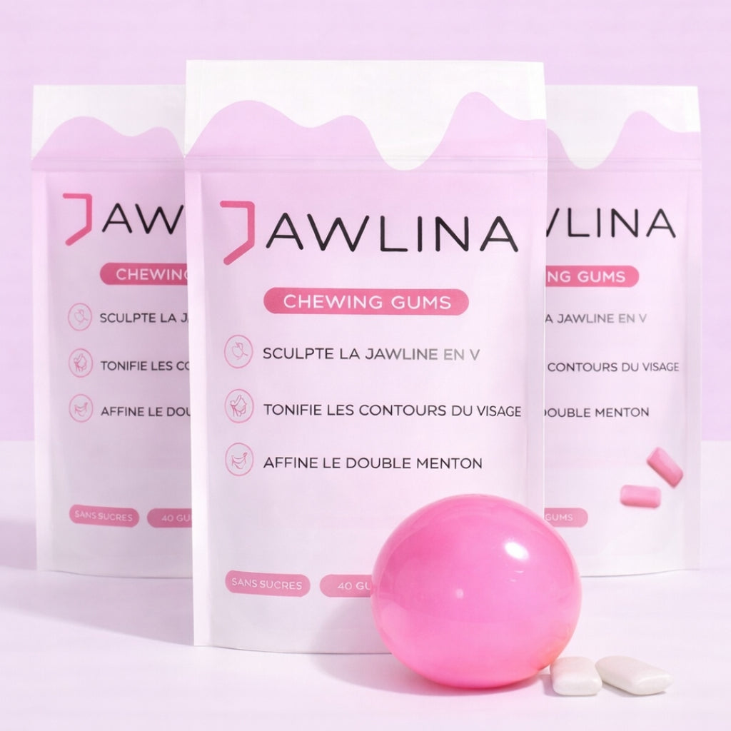 JAWLINA®｜Chewing-gum dur jawline - Bubble Gum