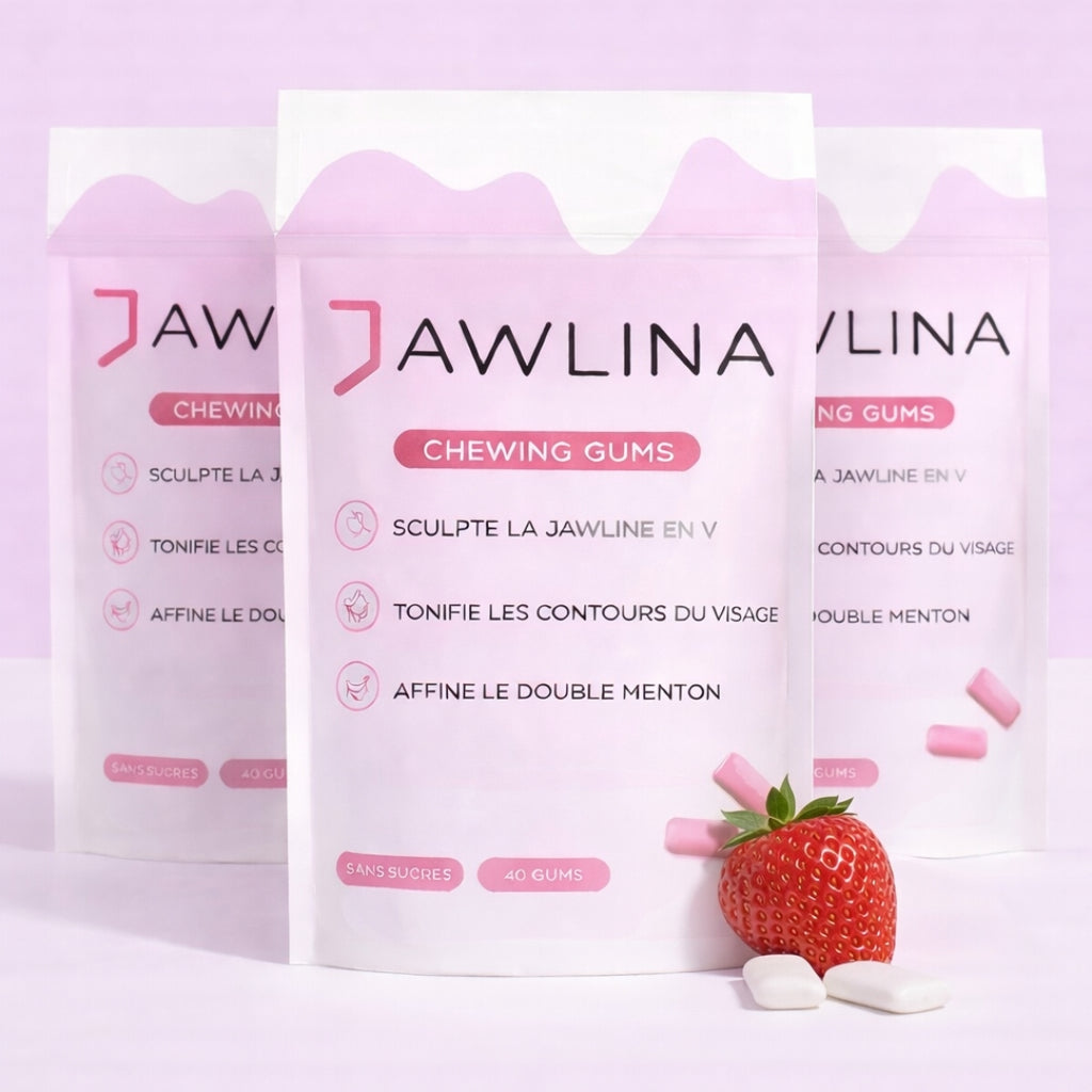 JAWLINA®｜Chewing-gum dur jawline - Fraise